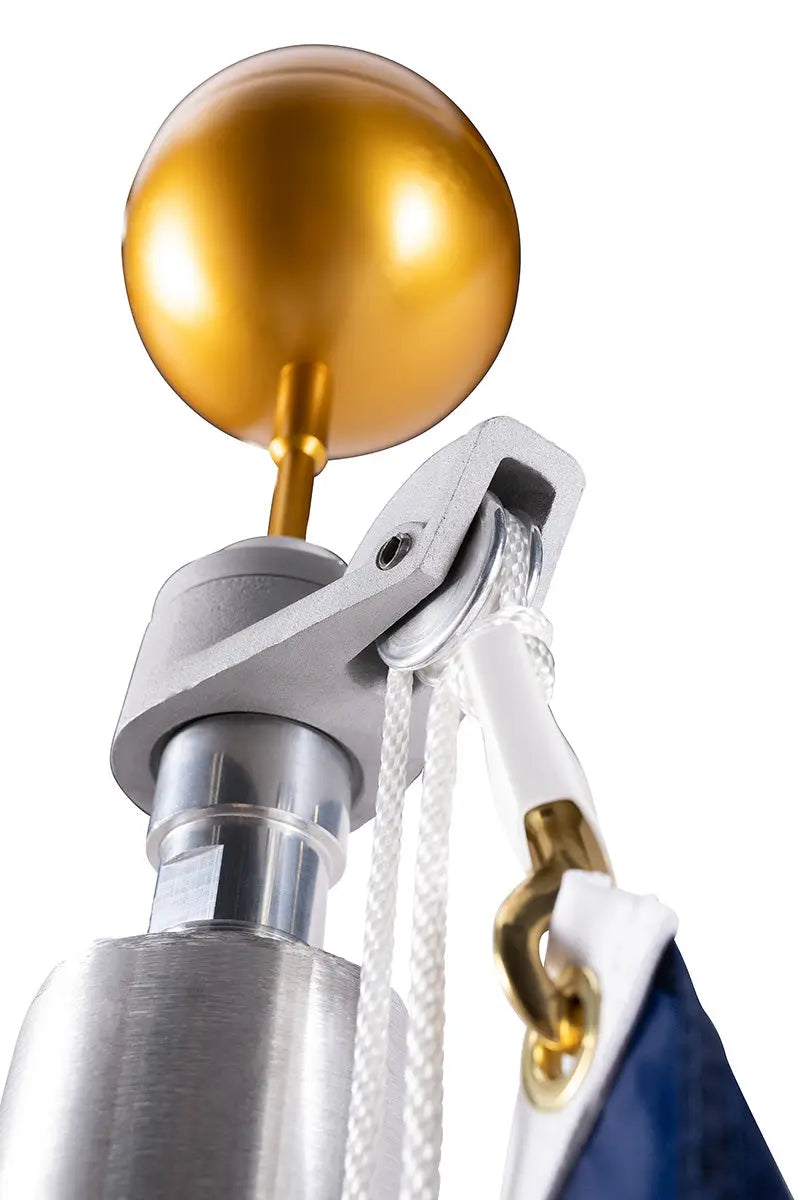 30 ft. Commercial Aluminum Flagpole Rated to 115 mph - Lifetime Shaft Warranty - Made in USA - Federal Flags, LLC