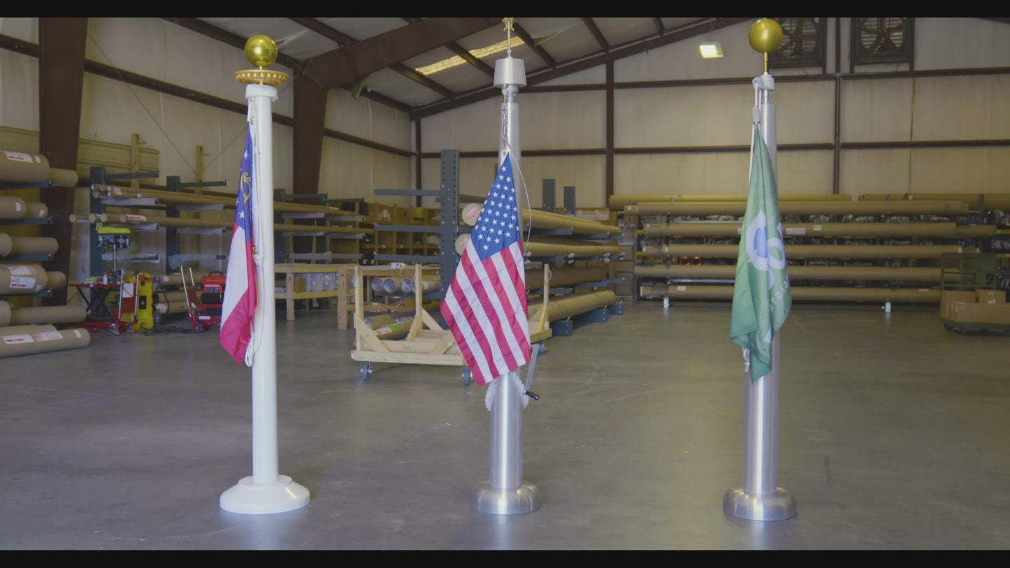 Commercial Flagpole Types Available from Federal Flags