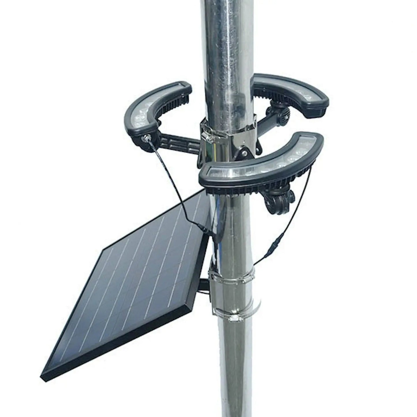 Solar Powered Flagpole Triple Uplight - For Flagpoles up to 60ft Tall PolePal USA