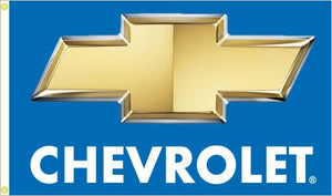 Chevrolet Flag with Chevy Blue background