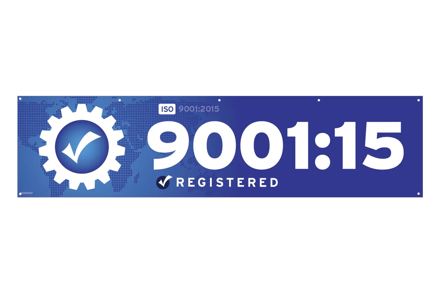 Vinyl ISO 9001:2015 Banner