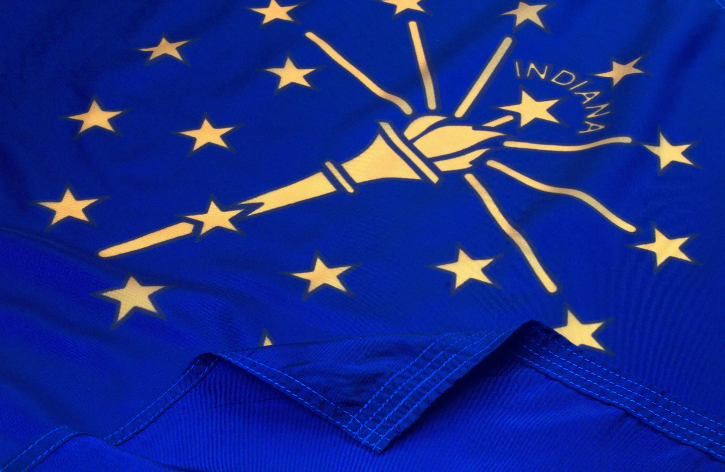 Indiana Flag Close Up