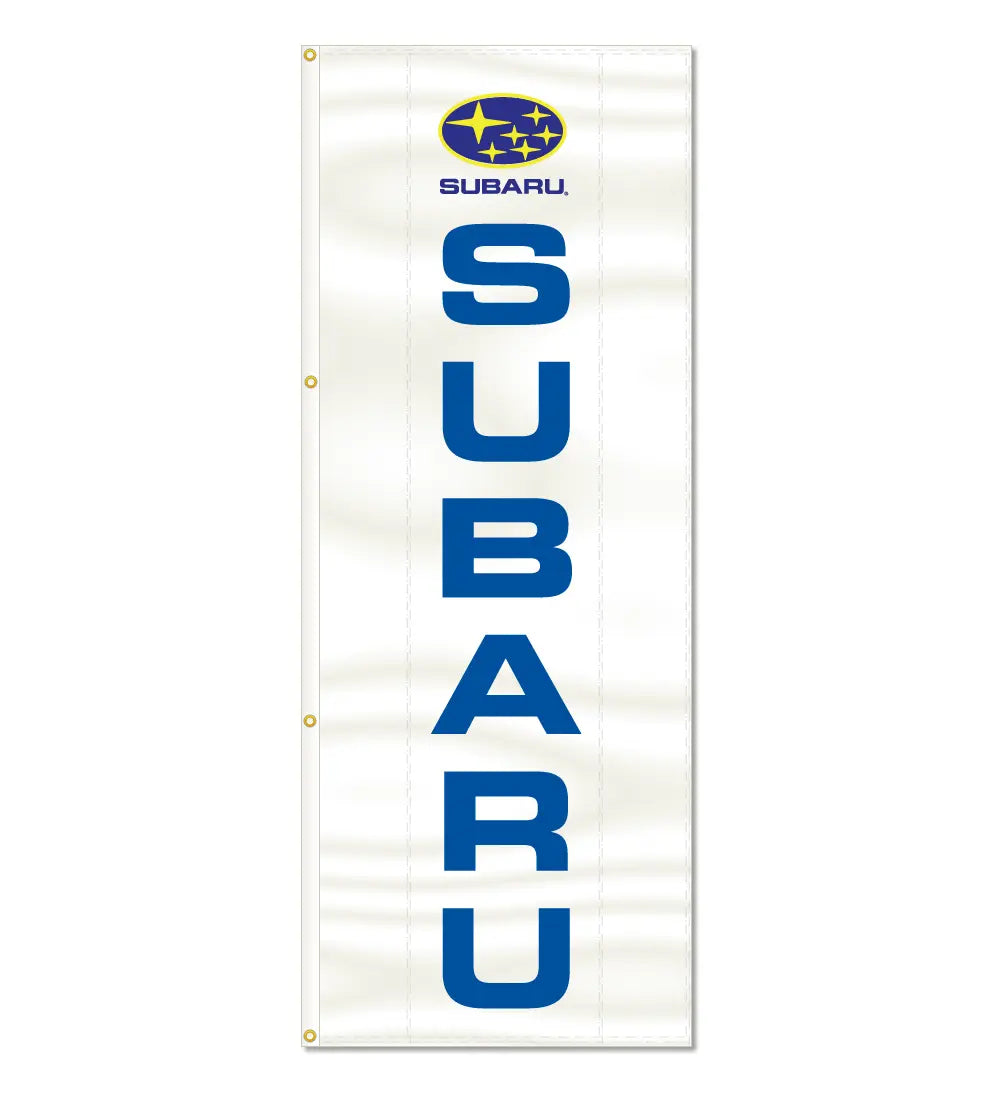 3x8ft Vertical Subaru Logo Flag / Single sided printing