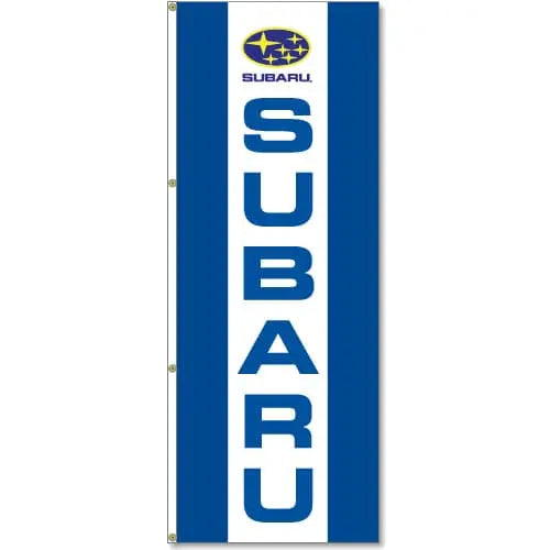 3x8ft Vertical Subaru Logo Flag / Double Sided Printing