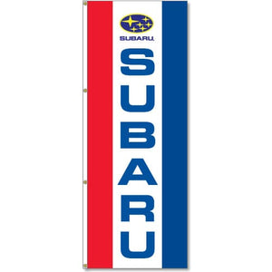 3x8ft Vertical Subaru Logo Flag / Double Sided Printing