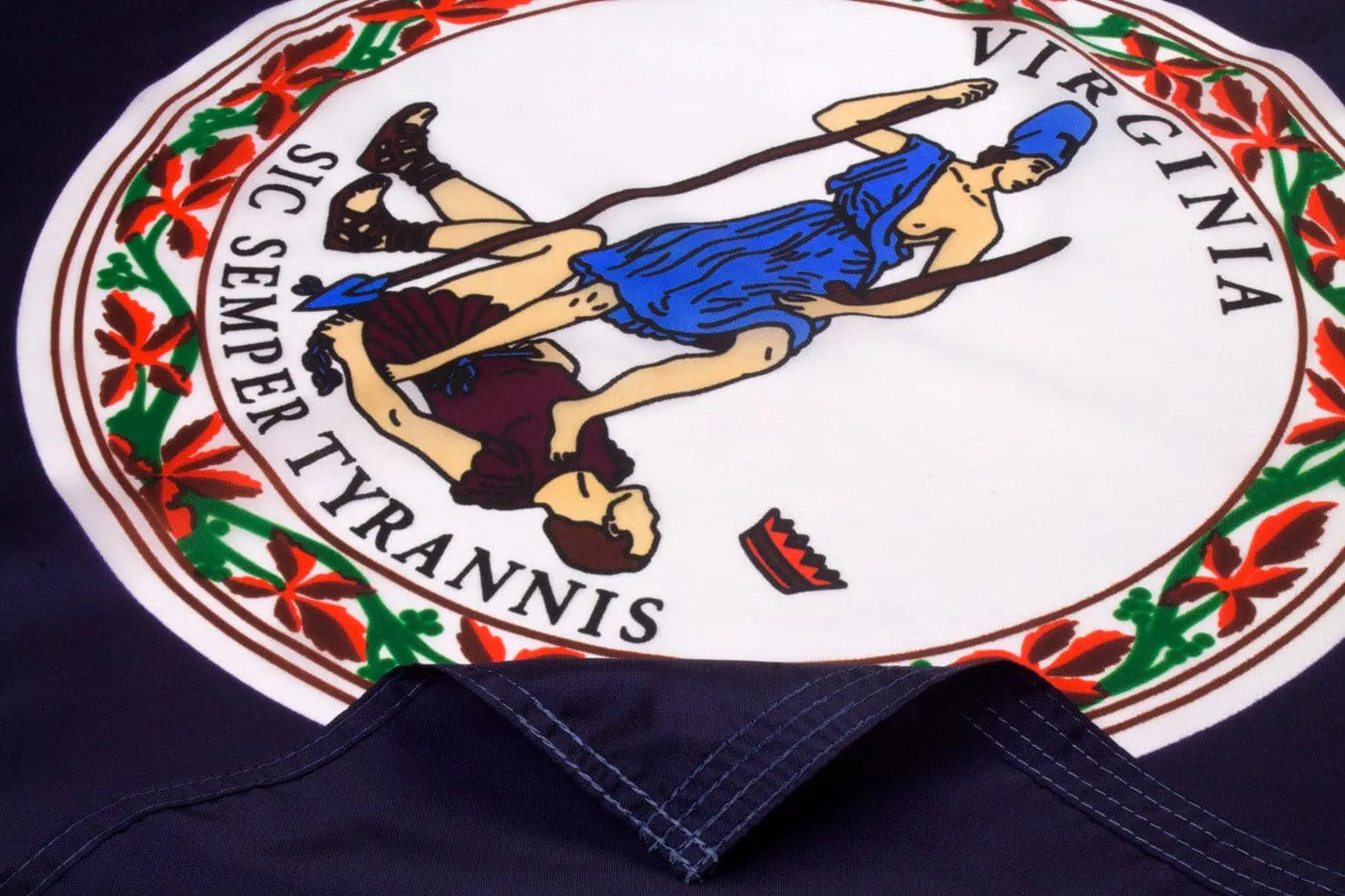Virginia Flag Close Up