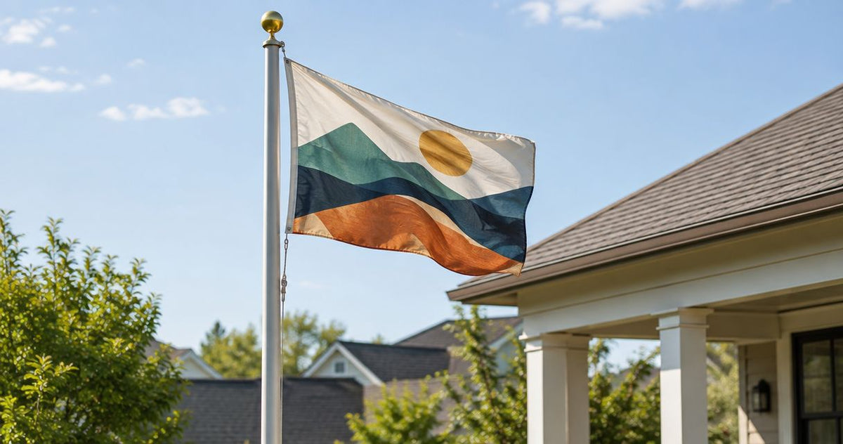 Can you fly a custom flag on a residential flagpole?