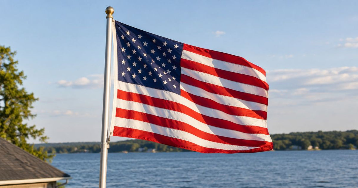 Can a cotton American flag be flown outdoors?