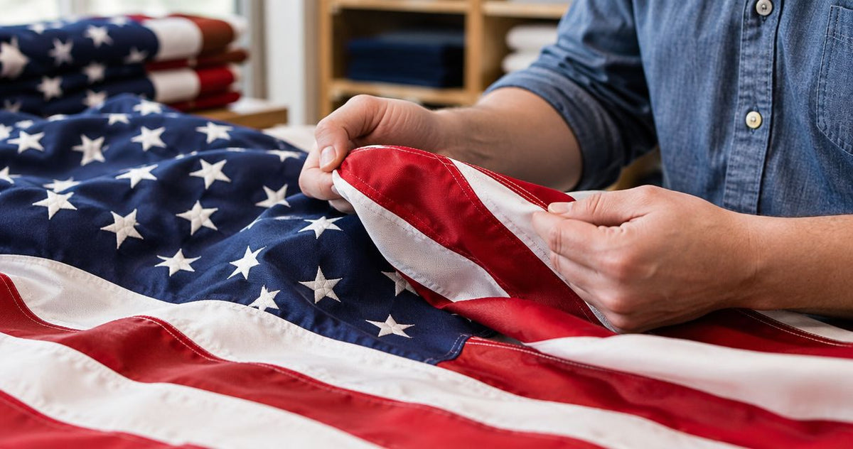 How can you tell if a flag is really made in the USA?