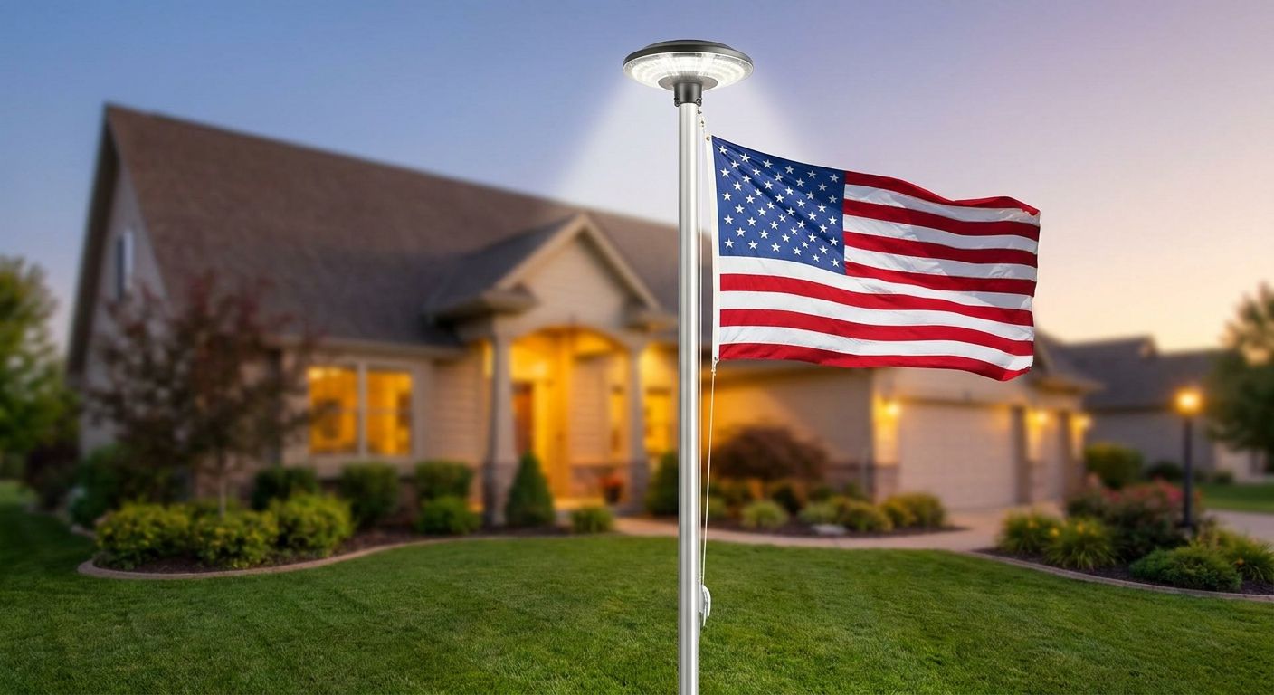 Best solar flagpole lights in 2026