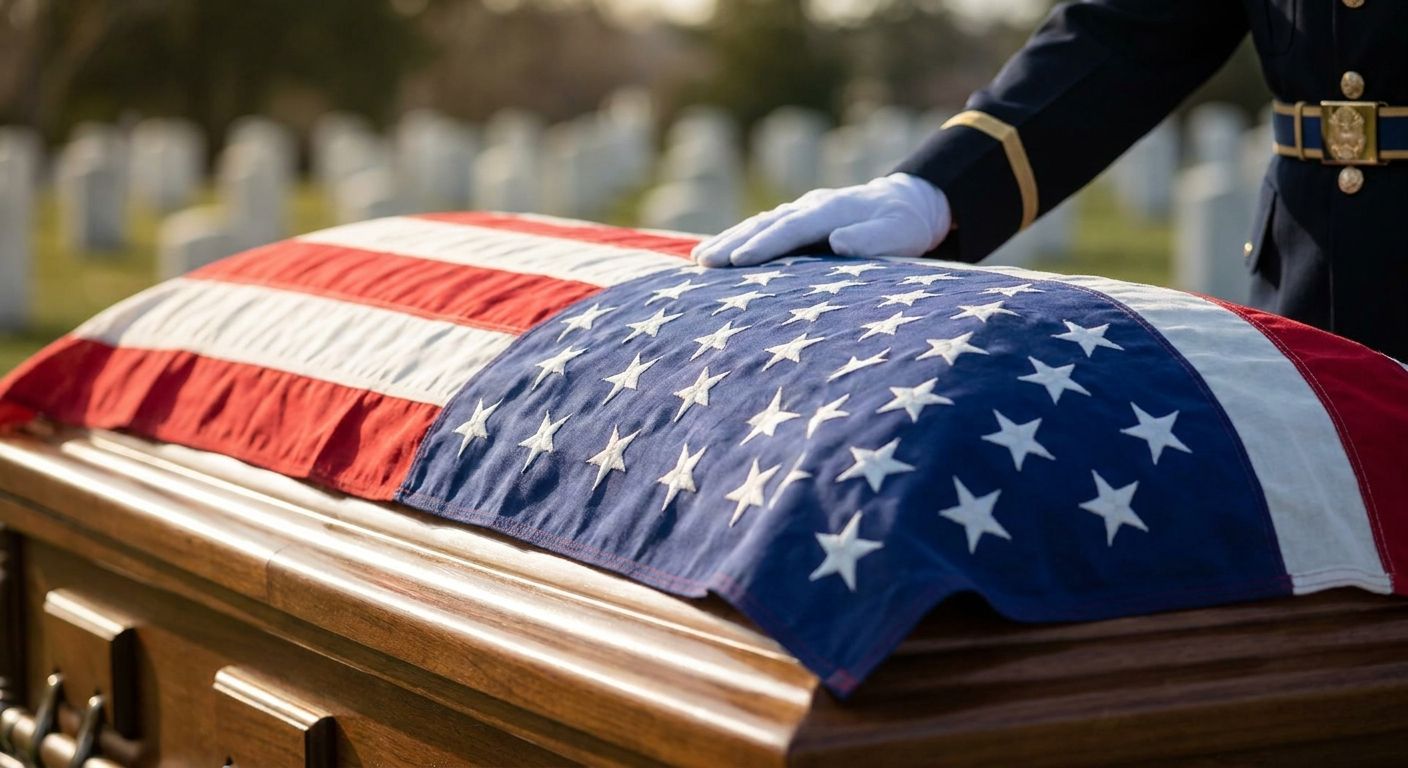 Best casket flags for military funerals in 2026