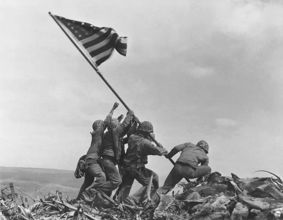 Joe-Rosenthal-Captures-Raising-of-the-Flag-on-Iwo-Jima - Shop name