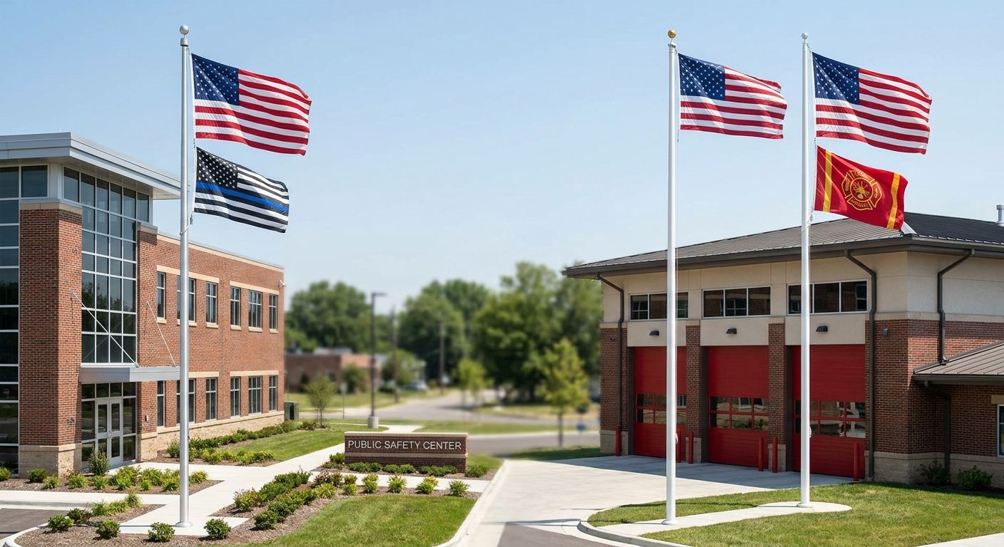 Best flagpoles for police and fire stations in 2026