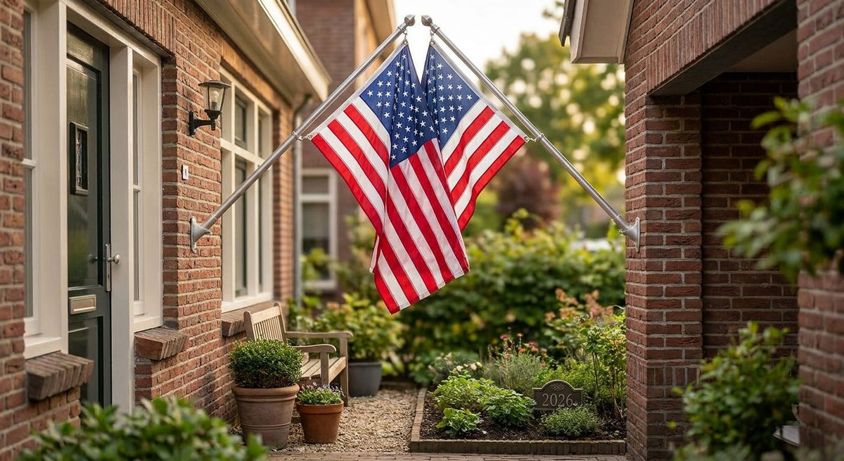 Best wall-mounted flagpoles for small yards in 2026