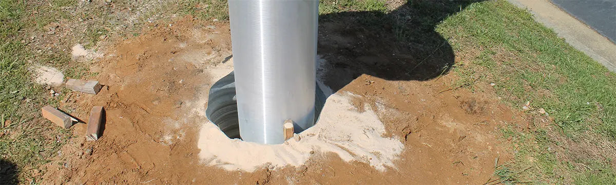 how to install a flagpole