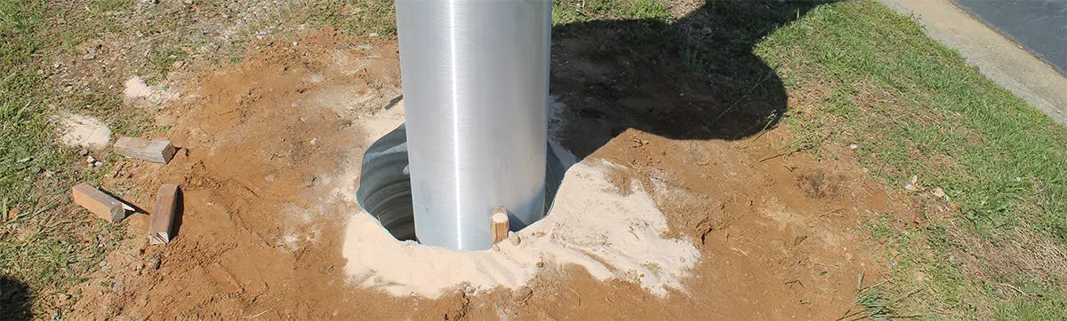 how to install a flagpole