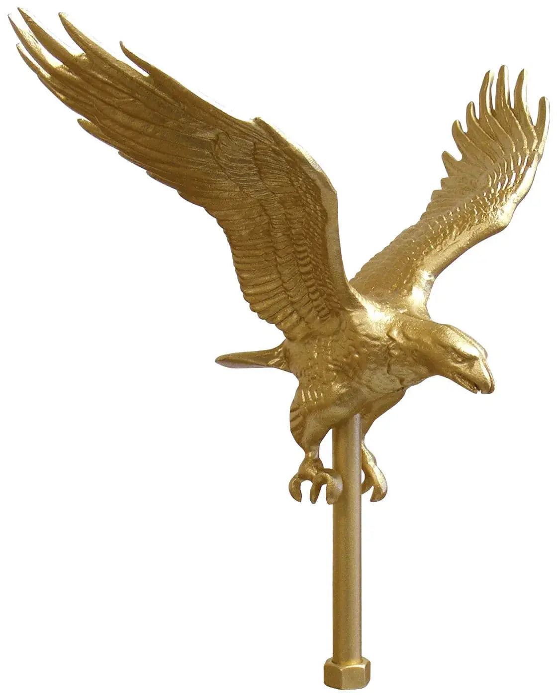 Gold Anodized Eagle Ornaments for Outdoor Flagpoles Eder