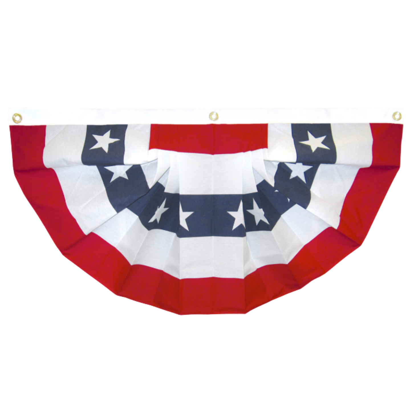 Americana Pleated Fan with Embroidered Stars - Federal Flags, LLC