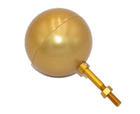 Spun Aluminum, Gold Anodized, Ball Ornament for Commercial and Residential Flagpoles Various