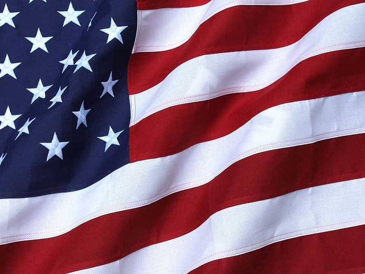Ultra Heavy Duty 2-ply Polyester American Flag for high wind areas, made in USA