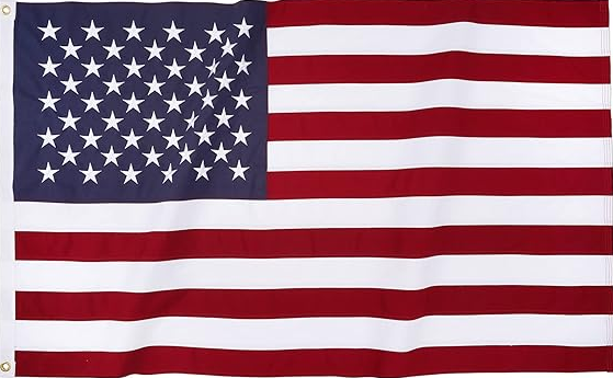 Indoor Cotton American Flag for parades, ceremonies, and display, made in USA