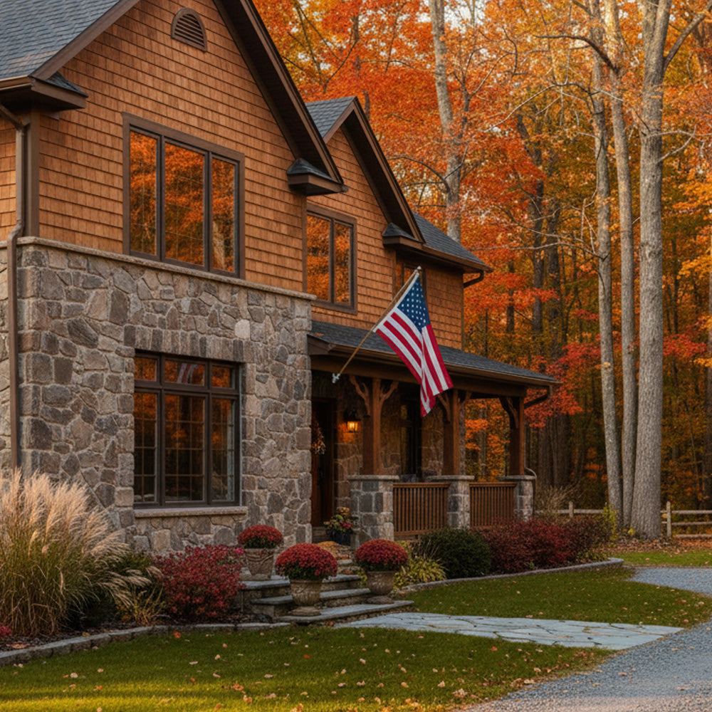 Wall-Mounted Home Flagpole Kit