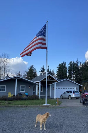 15 ft. Residential Flagpole Rated at 120 mph