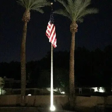 In Ground Hard Wired Flagpole Spotlight Concord