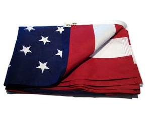 Heavy Duty 2-Ply Polyester American Flag - Folded