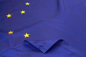 Nylon Alaska Flag Close Up