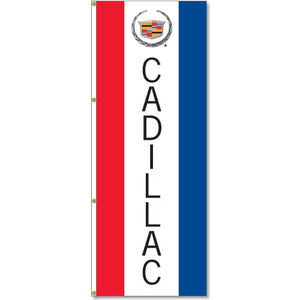 Cadillac Logo Flag Red White Blue