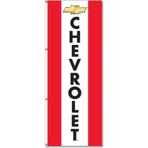 Chevrolet Logo Flag - 3x8 Red White Blue