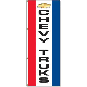 Chevy Trucks Logo Flag - 3x8 Red White Blue