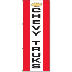 Chevy Trucks Logo Flag - 3x8 Red White Red