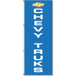 Chevy Trucks Vertical Flag - Chevy Blue
