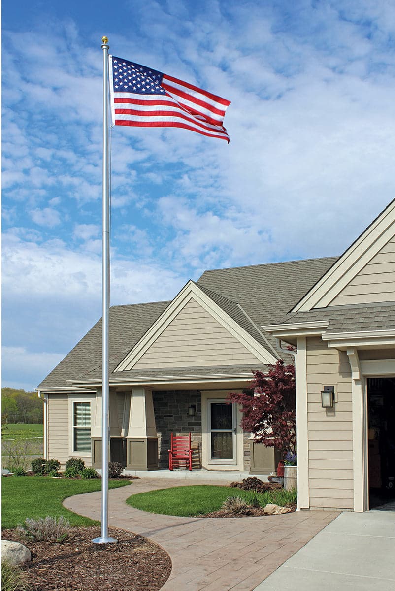 20Foot Sectional Flagpole Commercial Grade Federal Flags