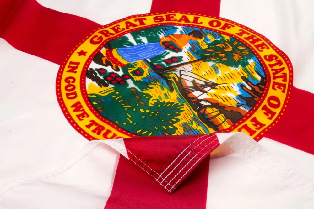Florida Flag Close Up