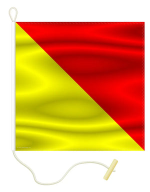 Nautical Signal Flag O - OSCAR