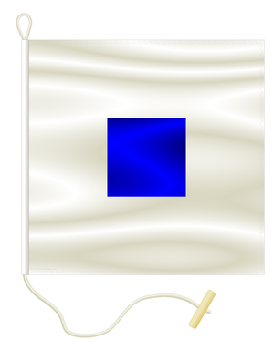 Nautical Signal Flag S - SIERRA