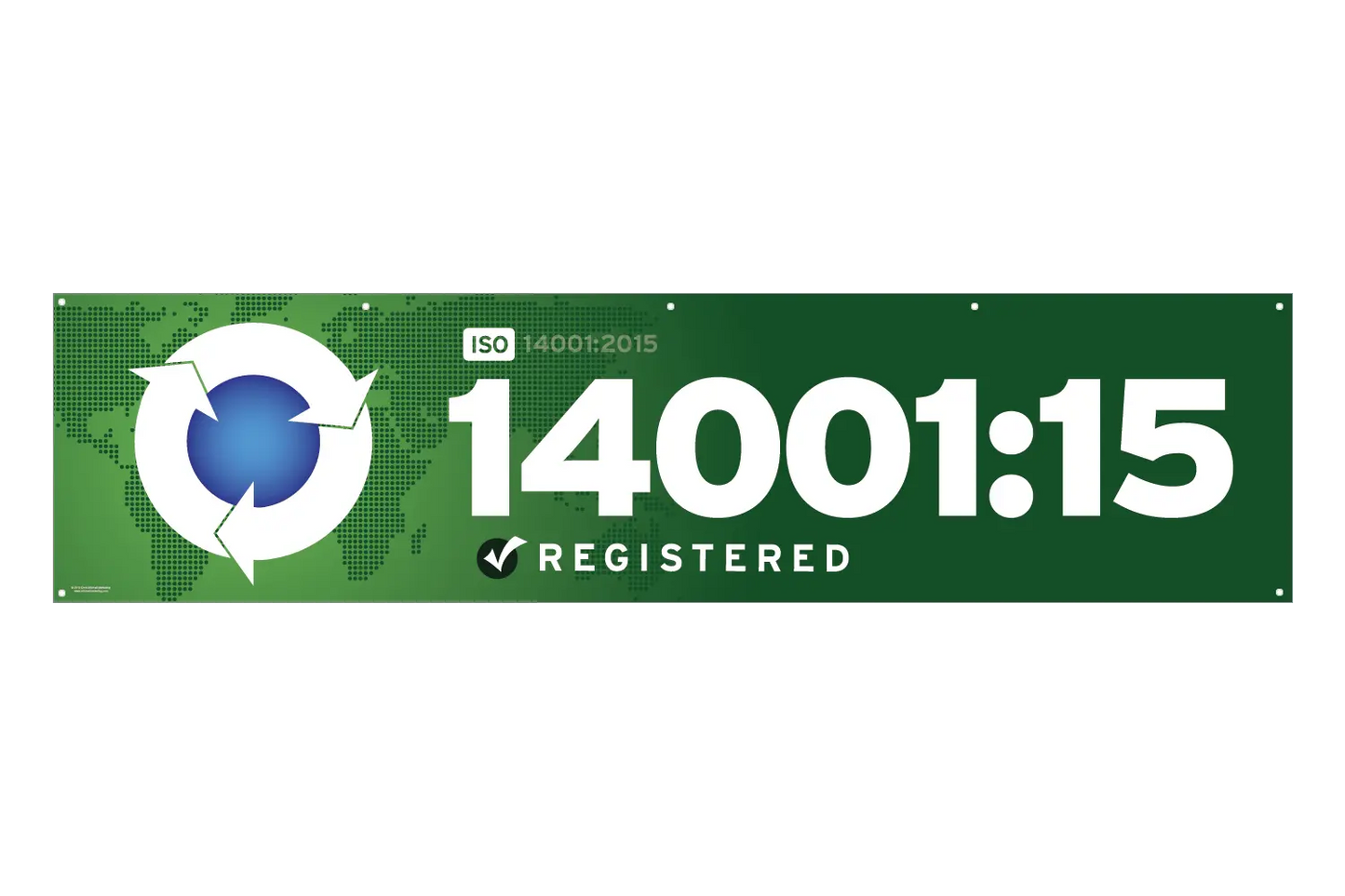 Vinyl ISO 14001:2015 Banner