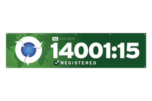 Vinyl ISO 14001:2015 Banner