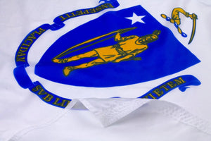 Massachusetts Flag Close Up