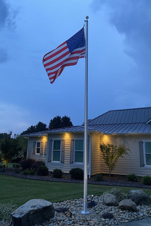 40ft Hurricane Series Commercial Flagpole Rated at 150+ mph