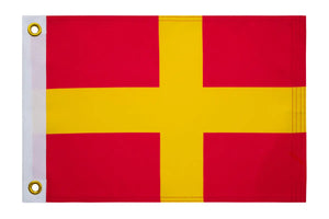 Signal Flag: R - ROMEO - 1ft 6inx2ft (Size 2)