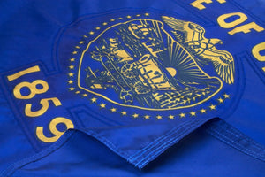 Oregon Flag Close Up Front