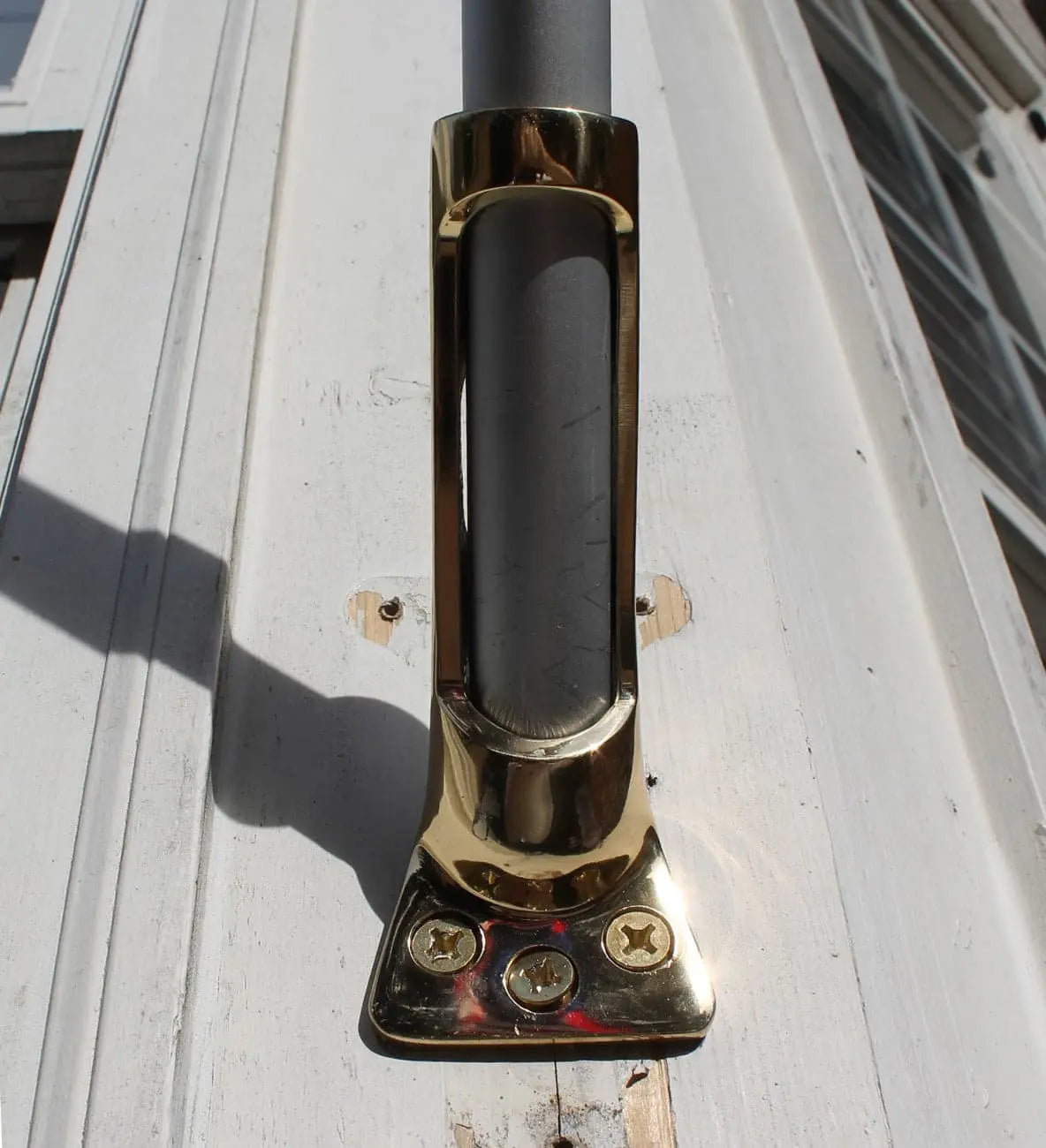 Vinyl Railing Flag. Post How To Attach a Flag Bracket to Vinyl Siding