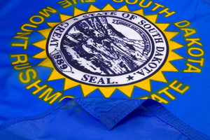 South Dakota Flag Close Up