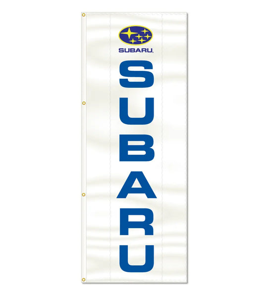 3x8ft Vertical Subaru Logo Flag / Double Sided Printing