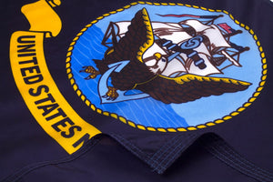Premium nylon US Navy flag folded