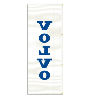 Single-sided Volvo flag reverse view